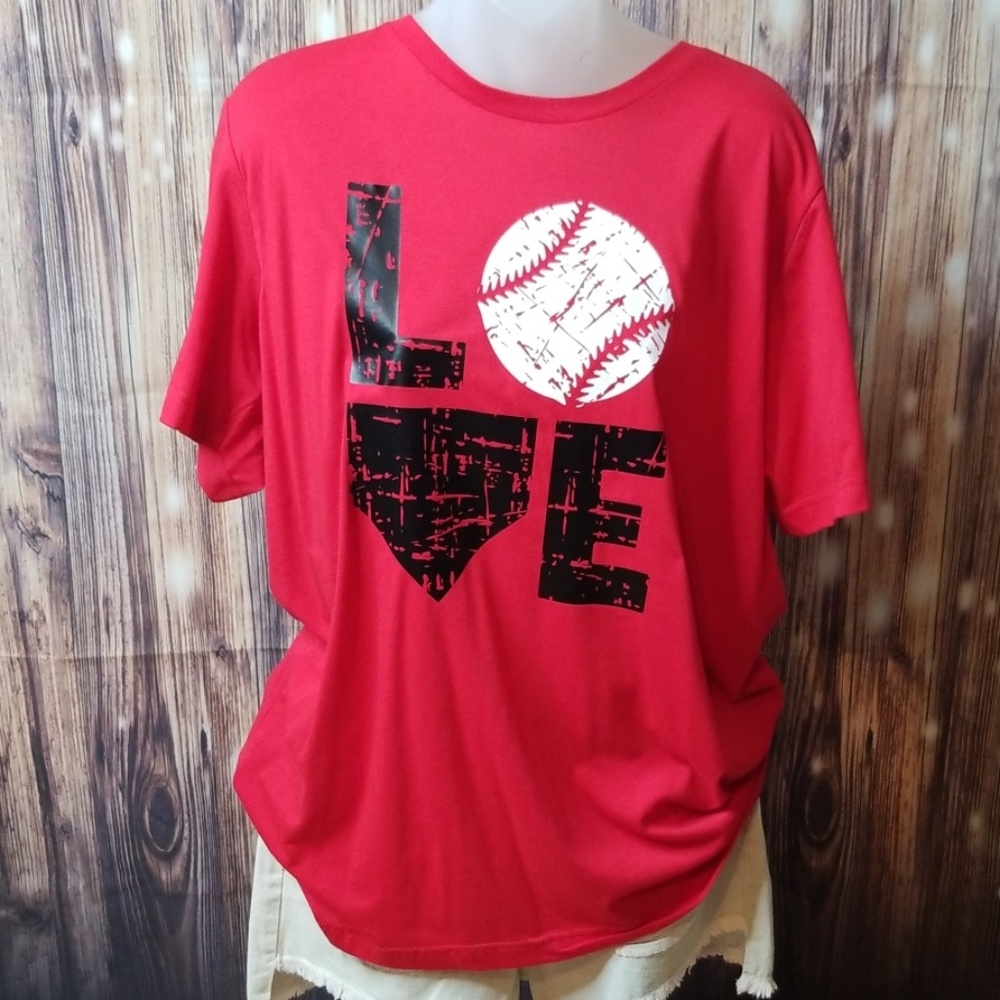 New love baseball tee